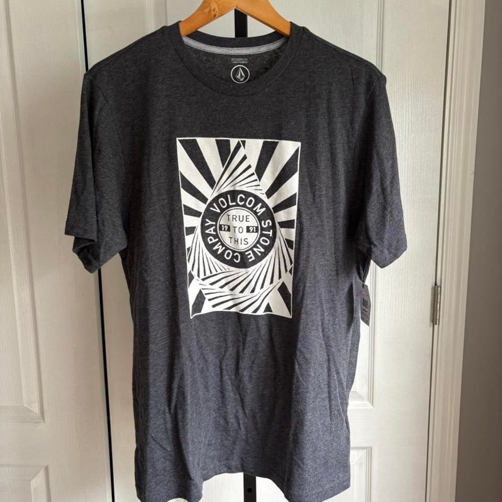 Volcom Grey‎ cotton t-shirt